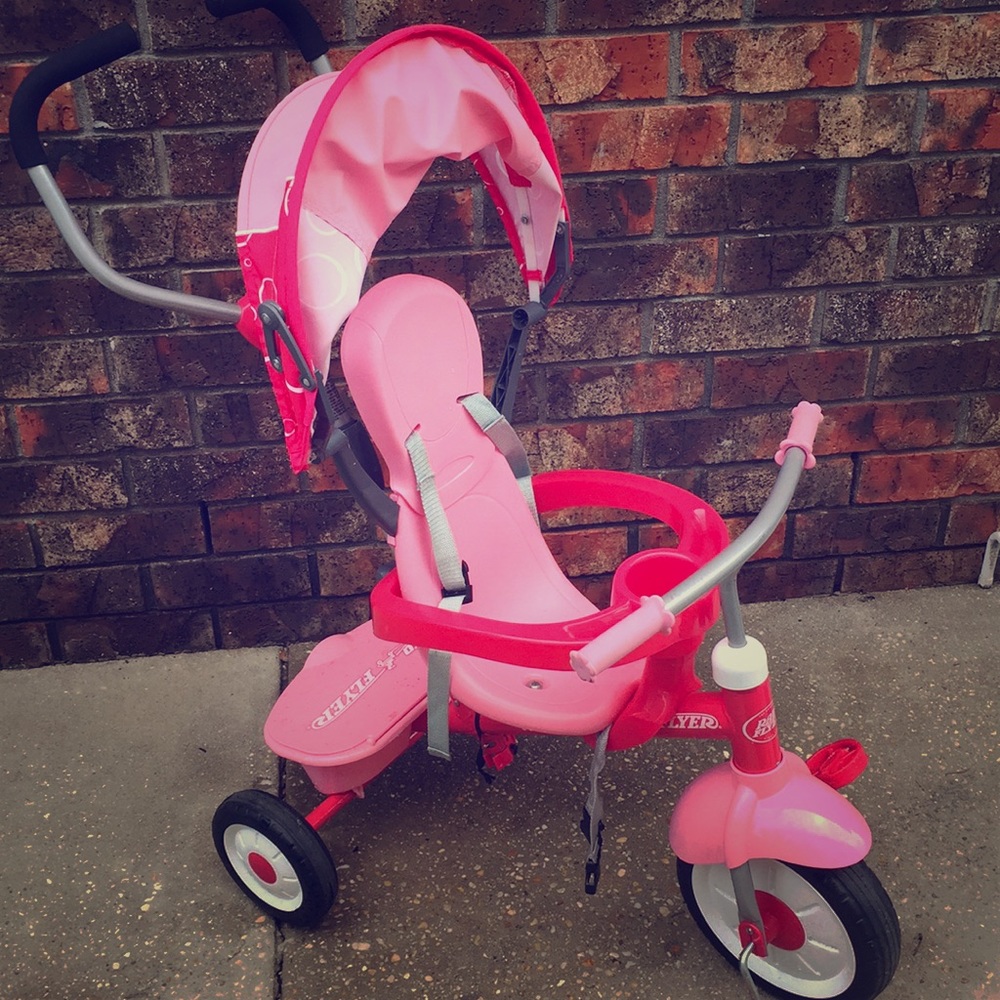 Pink stroller